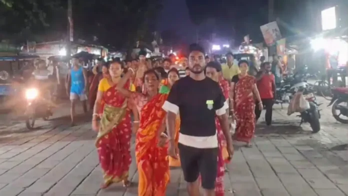 Family members and local residents protest in Rajganj on Tuesday, demanding strict action over the death of a minor girl. 02 June 2026.